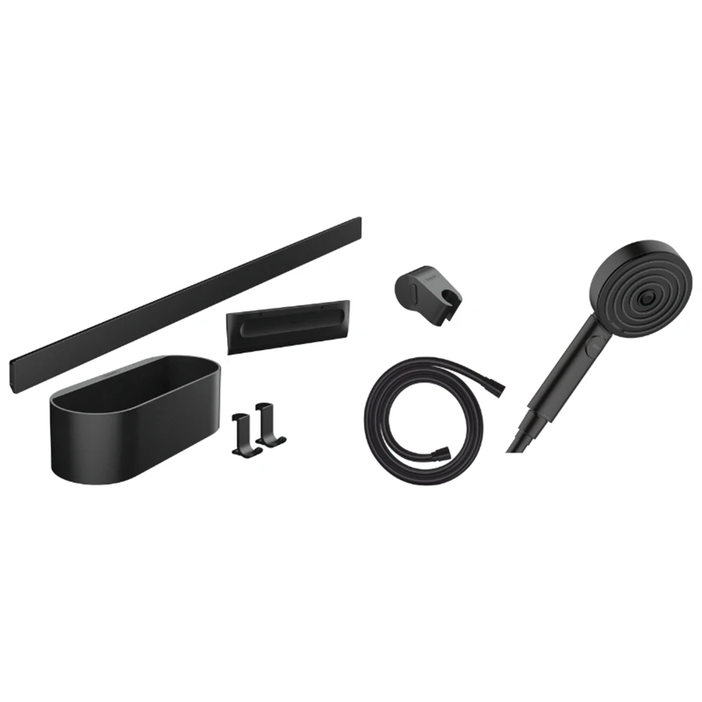 Hansgrohe WallStoris Set El duşu 105 3jet Activation EcoSmart, 70 cm Duş Barı ve Depolama Seti
