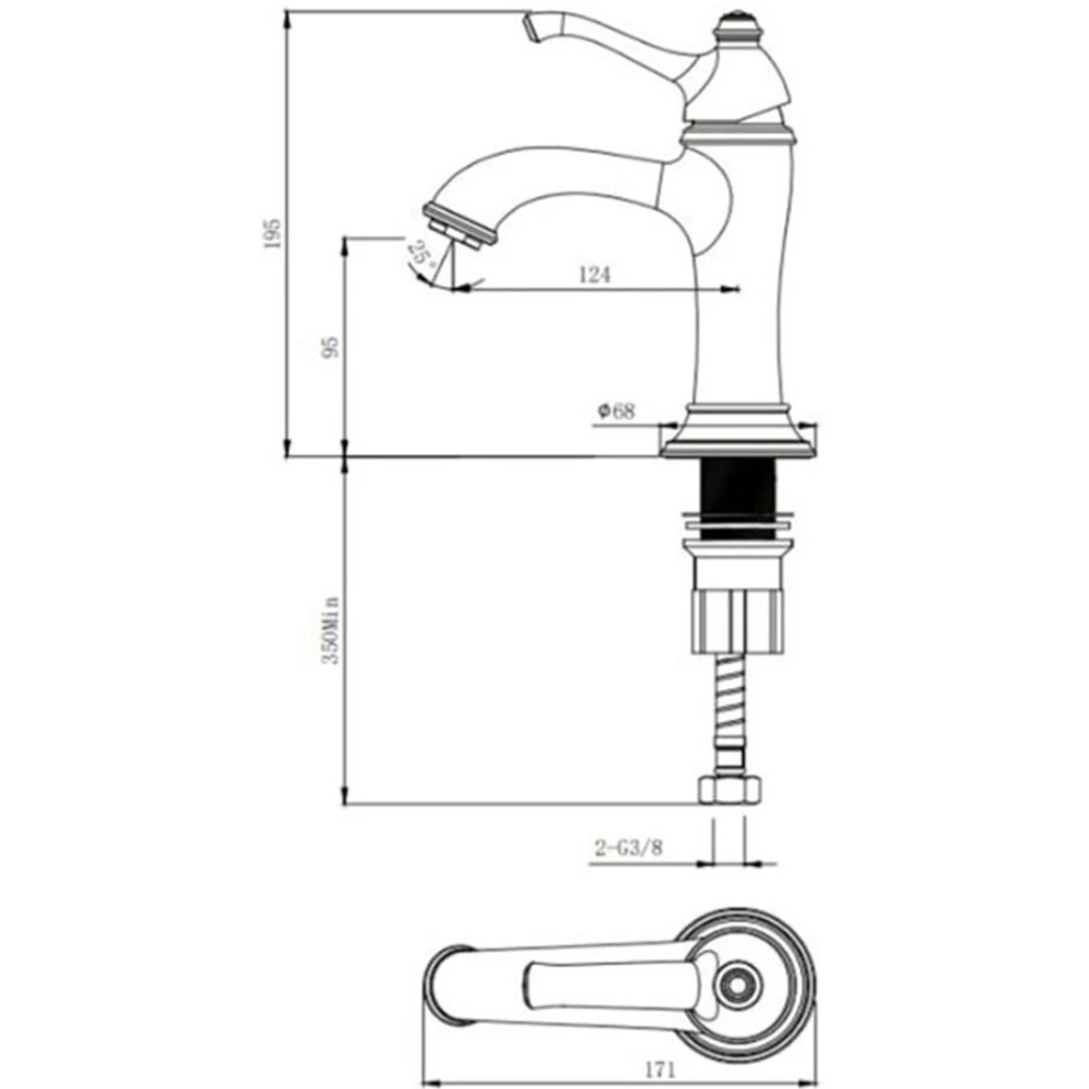 Kale Artdeco Altın Lavabo Bataryası 3