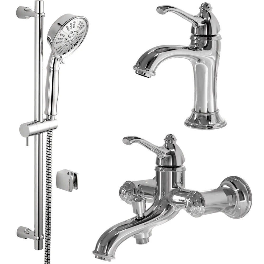 Kale Artdeco Krom Banyo Seti