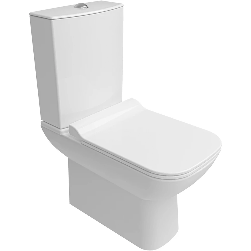 Kale Babel Universal Klozet + Alttan Çıkışlı Rezervuar + Ultra Slim Yavaş Kapanan Klozet Kapağı Seti - 610100100550