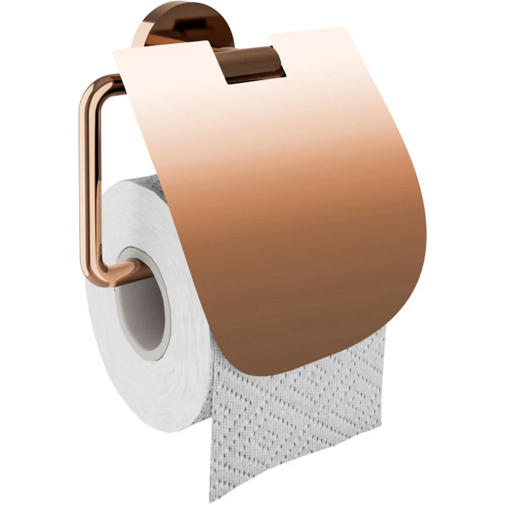 Kale D100 Rose Gold Kapaklı Tuvalet Kağıtlığı