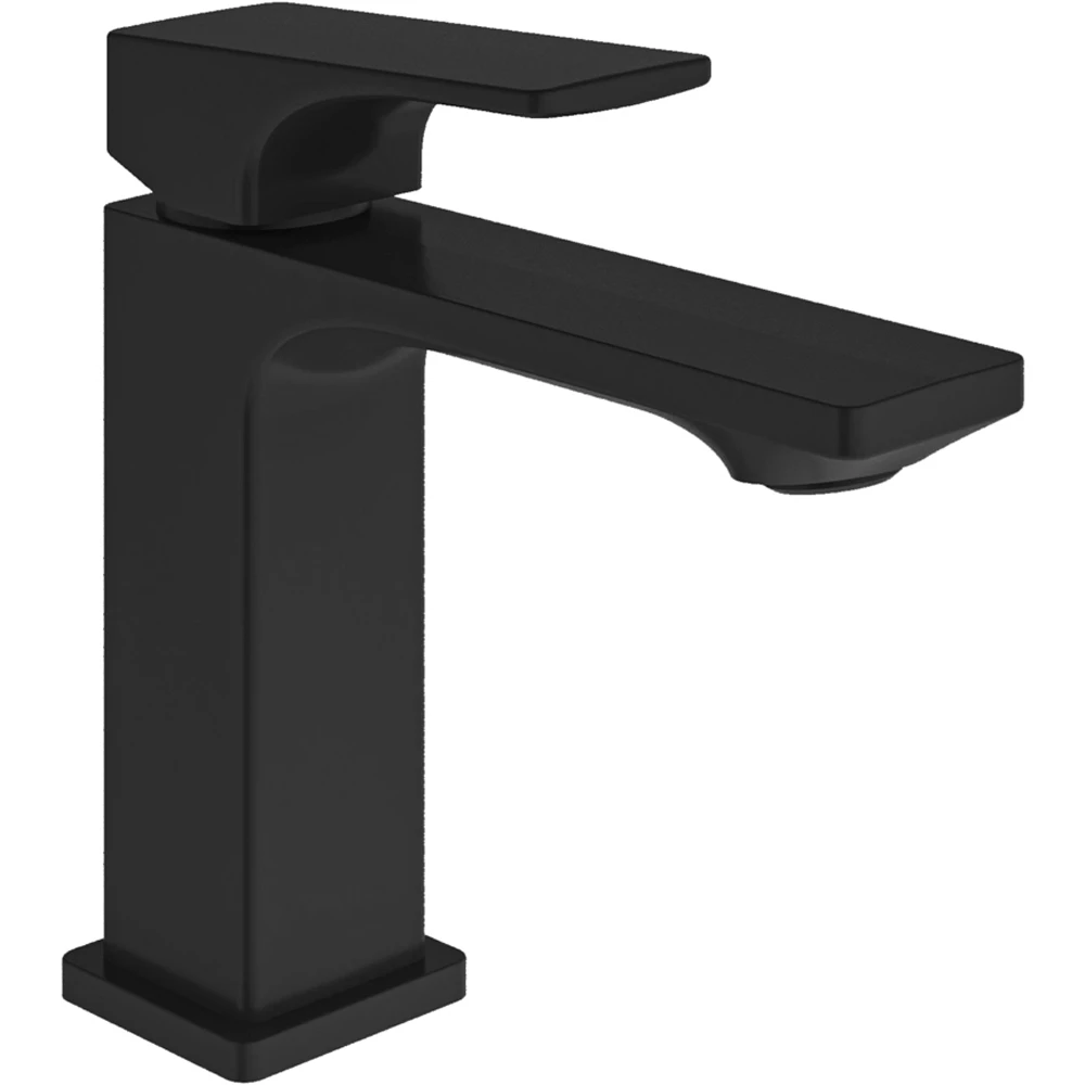 Kale Fold Mat Siyah Lavabo Bataryası