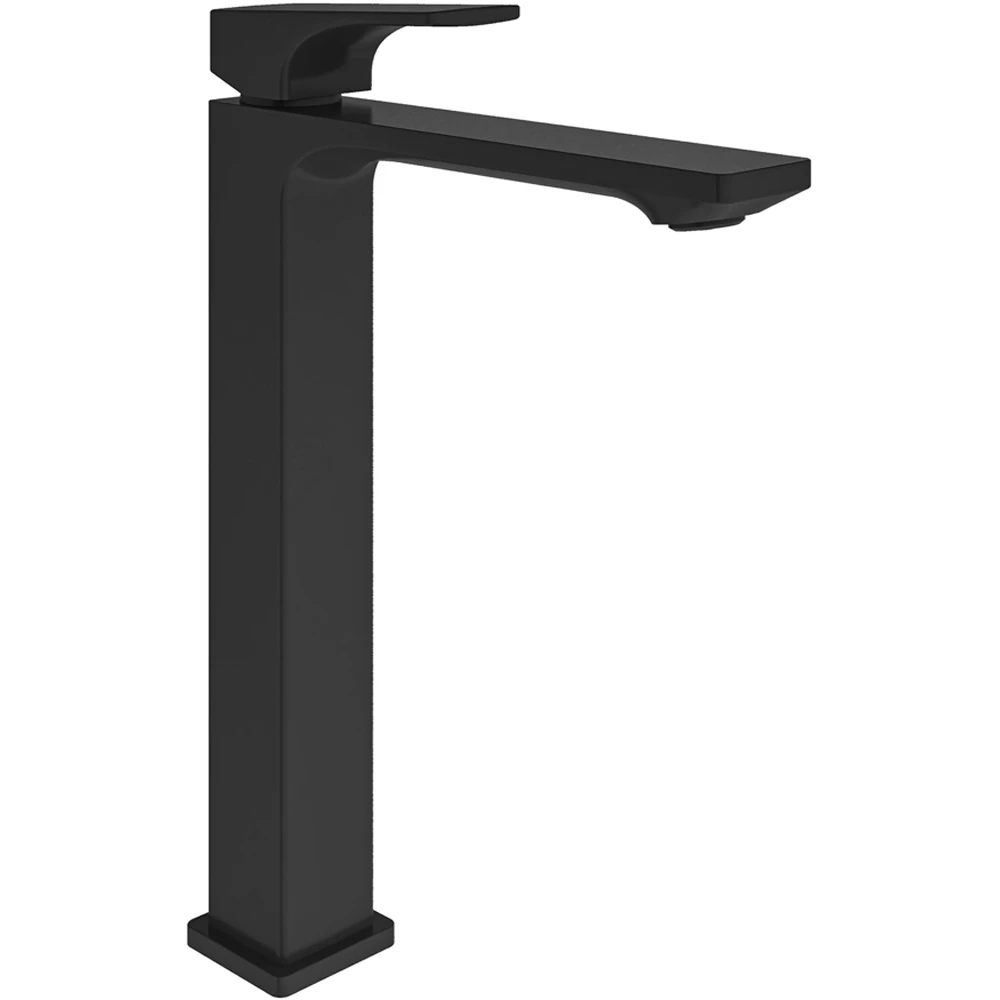 Kale Fold Mat Siyah Yüksek Lavabo Bataryası