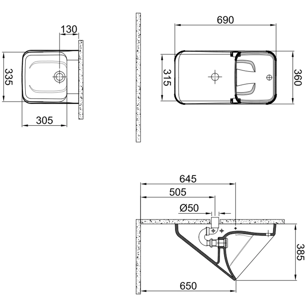 Kale Fold Pro Fotoselli Nozzle Entegreli Arkadan Su Girişli Pisuvar 2