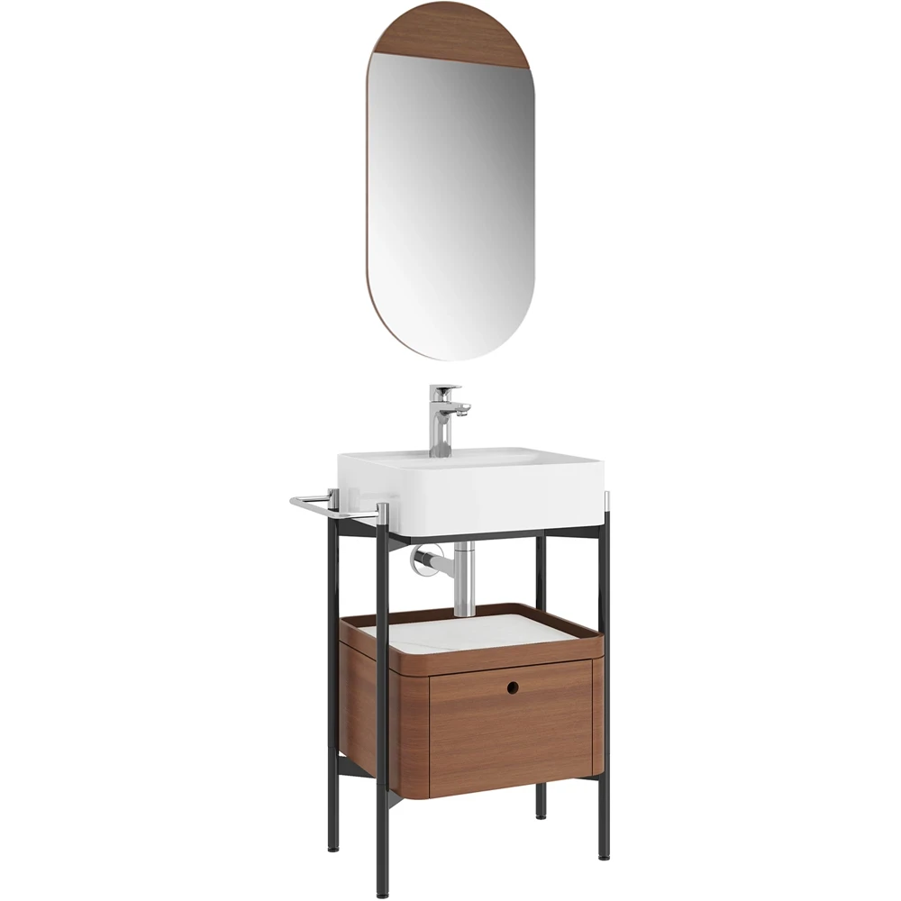 Kale Icon 2.0 50 Cm Kare Beyaz Banyo Dolabı Takımı