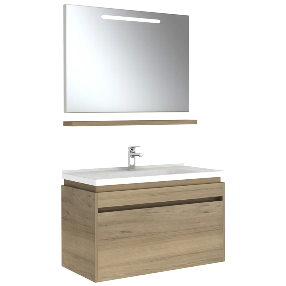Kale Idea 2.0 100 Cm Pasifik A Tek Çekmeceli Banyo Dolabı Takımı 610100200508