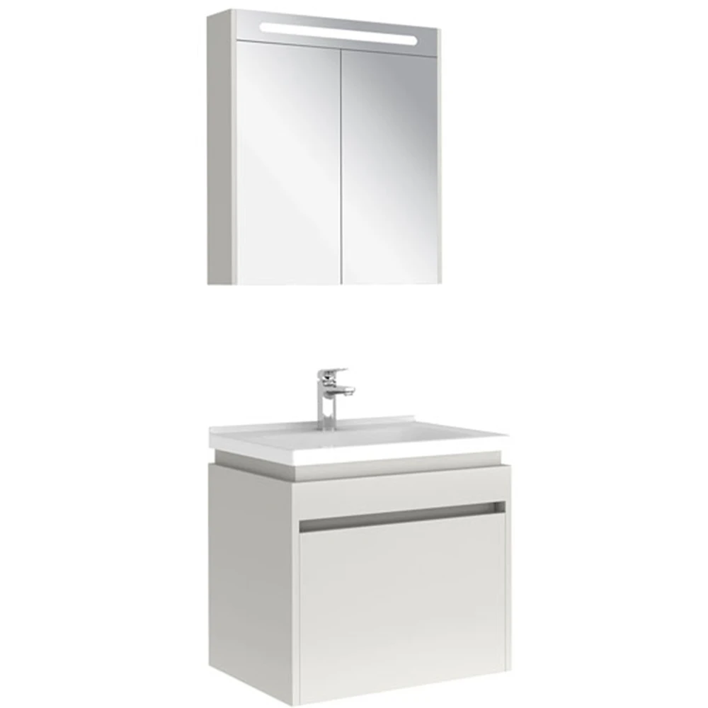 Kale Idea 2.0 65 Cm Parlak Beyaz Tek Çekmeceli Banyo Dolabı Takımı 610100200486