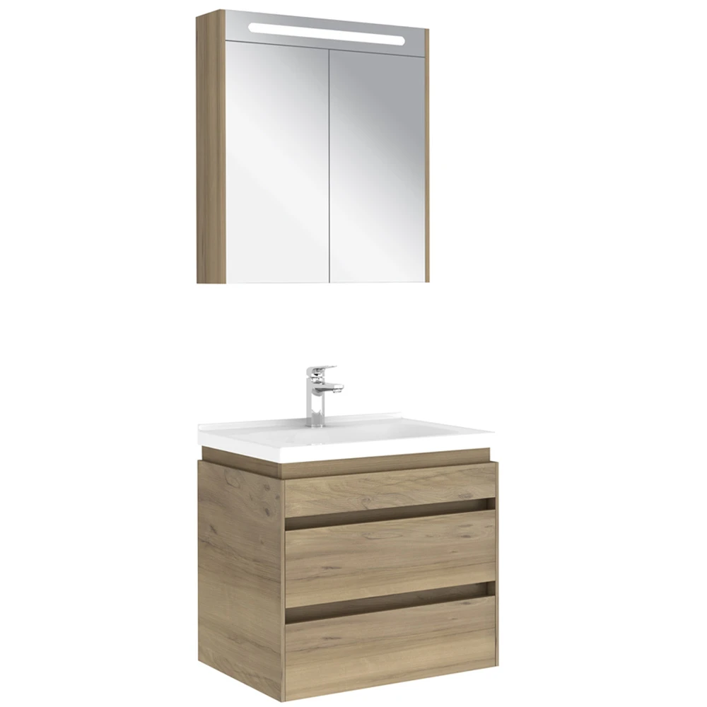 Kale Idea 2.0 65 Cm Pasifik A Çift Çekmeceli Banyo Dolabı Takımı 610100200512
