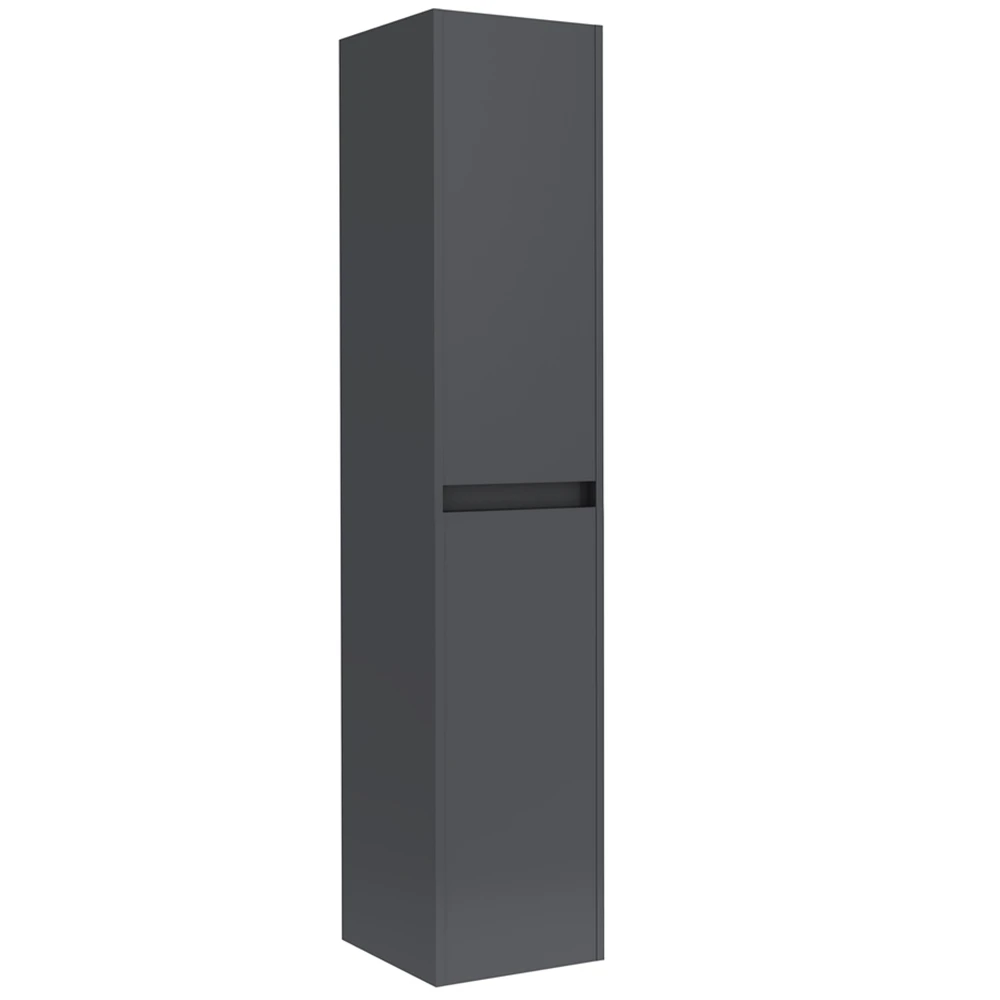 Kale Idea 2.0 40 Cm Sepetli Parlak Antrasit Boy Dolabı (Sağ-Sol)