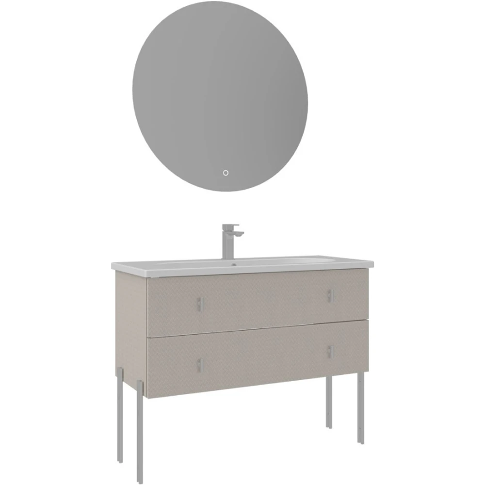 Orka Milazzo 100 Cm Calisto Banyo Dolabı Takımı (Krom Kulp) - 5007842
