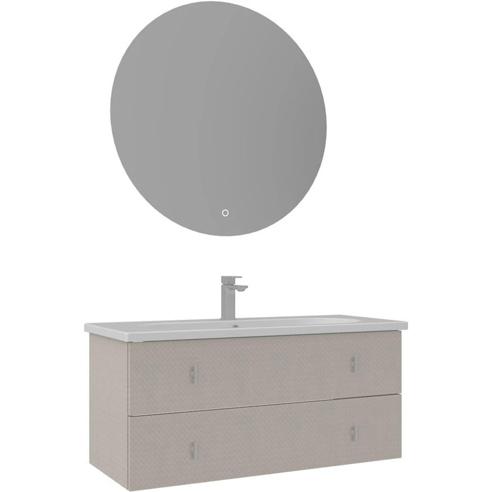 Orka Milazzo 100 Cm Calisto Banyo Dolabı Takımı (Krom Kulp) - 5007843