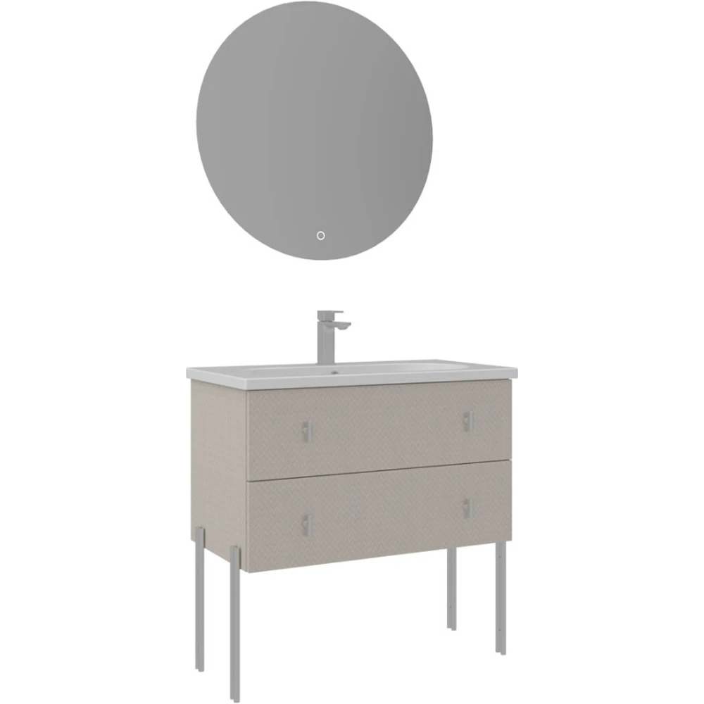Orka Milazzo 80 Cm Calisto Banyo Dolabı Takımı (Krom Kulp) - 5007838