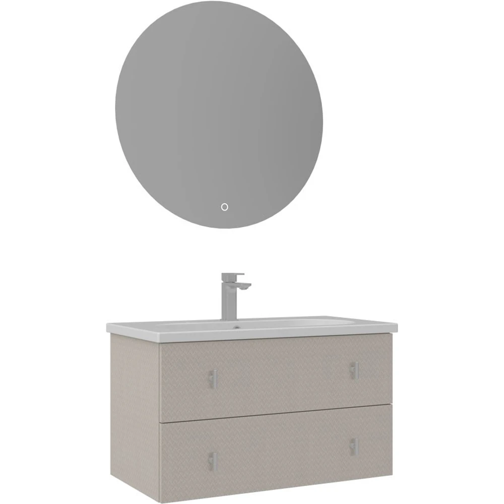 Orka Milazzo 80 Cm Calisto Banyo Dolabı Takımı (Krom Kulp) - 5007839