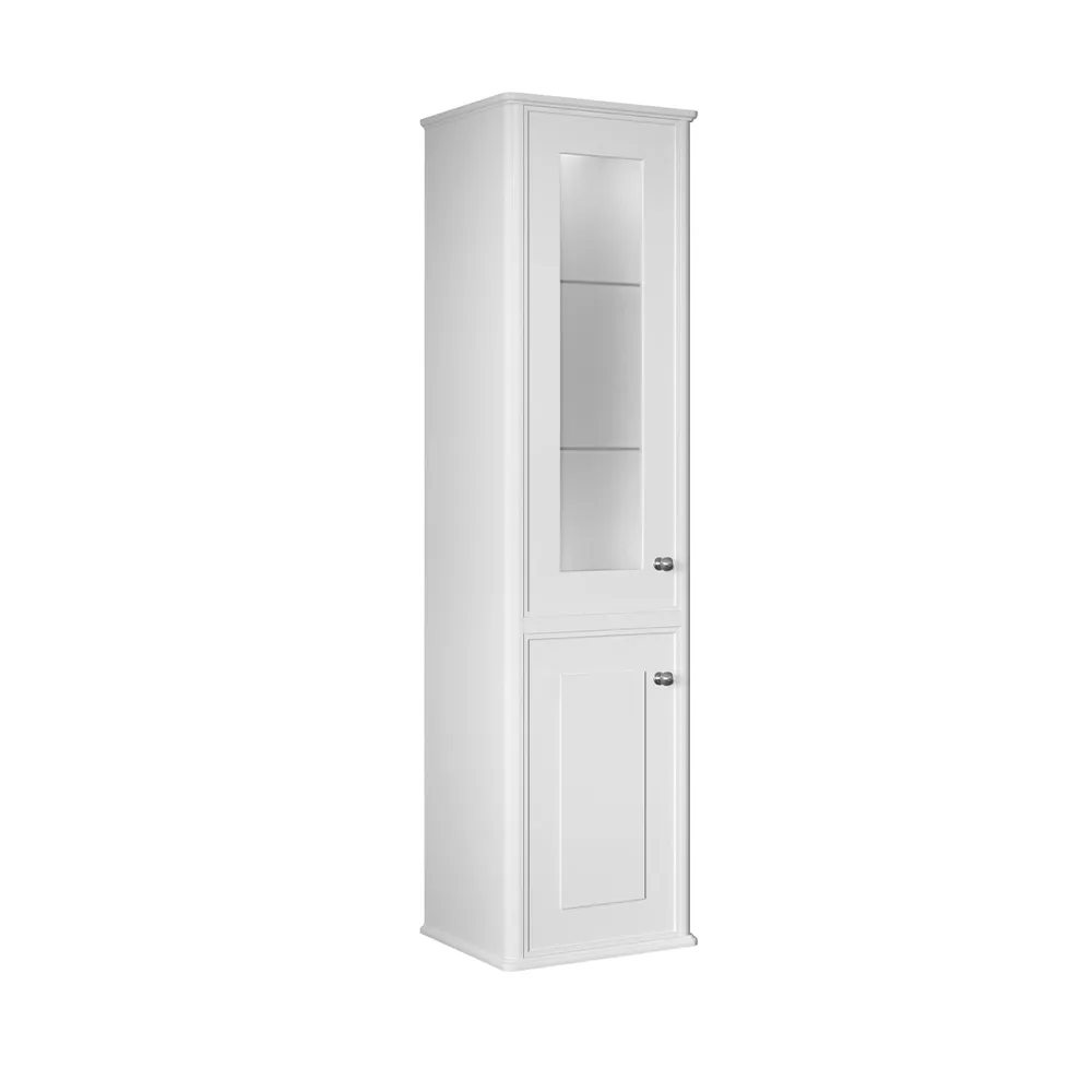 Kale Miro 42 Cm Mat Beyaz Boy Dolabı (Sol)
