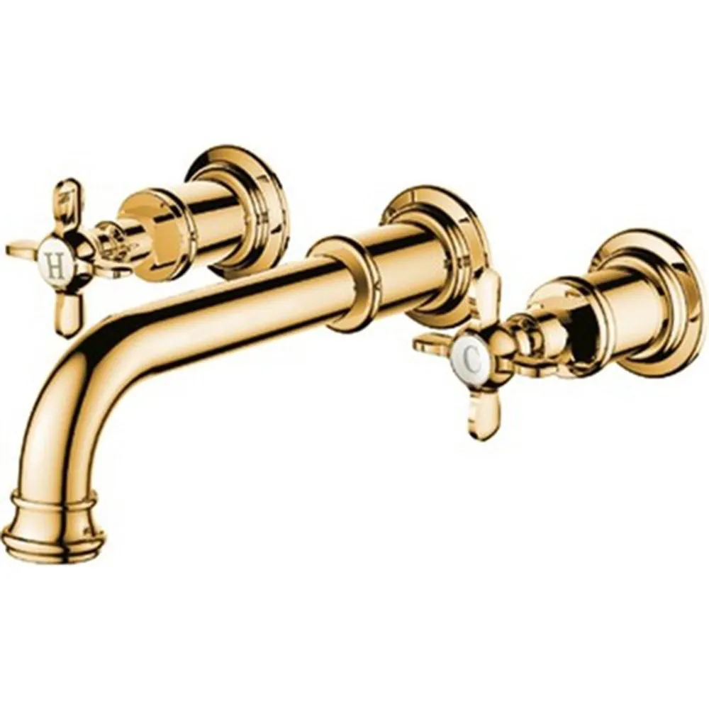 Kale Victorian Altın Ankastre Lavabo Bataryası