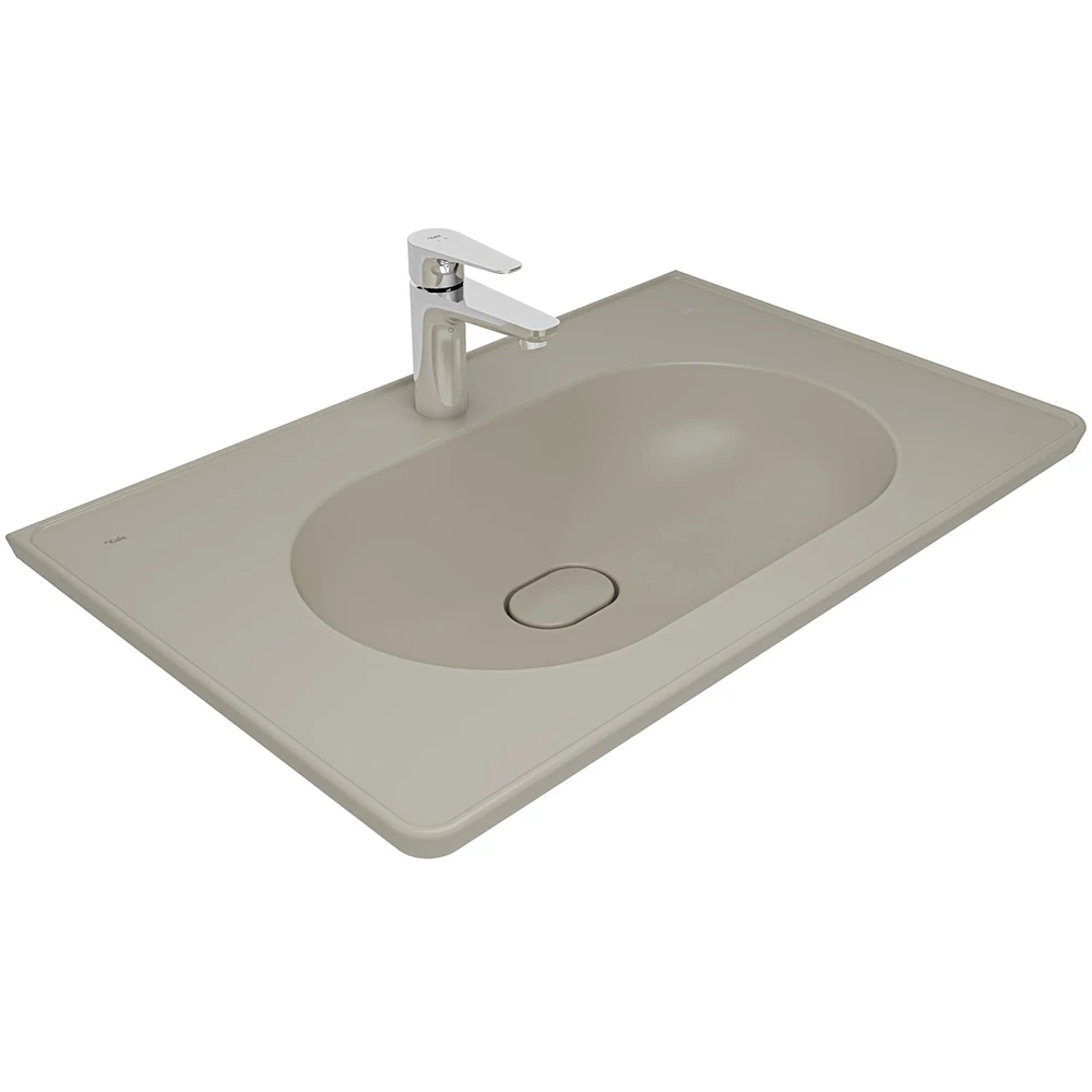 Kale Zero 2.0 80x50 Cm Mat Vizon Etajerli Lavabo