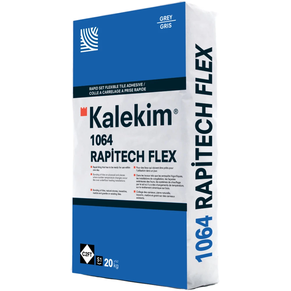 Kalekim 1064 Rapitech Flex 20 Kg Hızlı Priz Alan Esnek Gri Yapırtırma Harcı