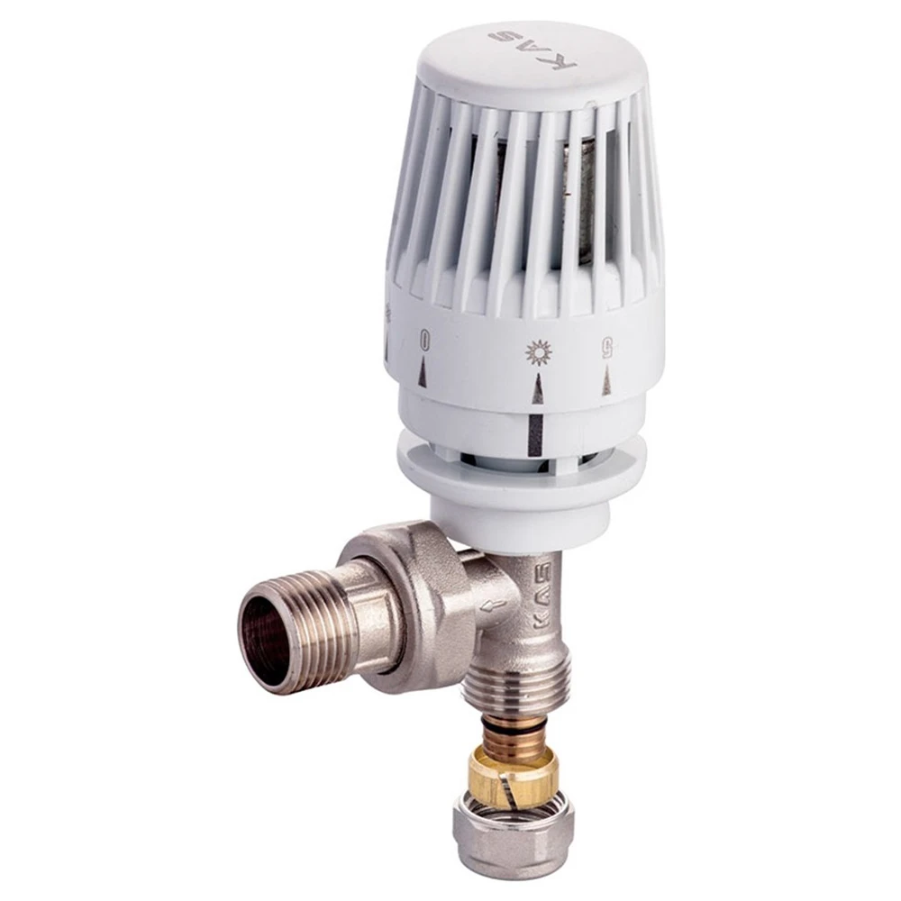 Kas 1/2 Pex-B Bağlantılı Jaklı Köşe Termostatik Radyatör Vanası