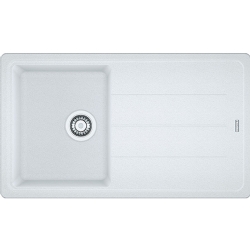Franke Basis Bfg 611-86 Bianco Tek Gözlü Sağ-Sol Damlalıklı Granit Evye