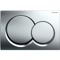 Geberit Kumanda Kapağı Alpha01 - Çift Basmalı Parlak Krom