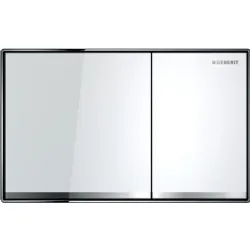 Geberit Kumanda Kapağı Sigma60 - Çift Basmalı Beyaz Cam Hemen Al
