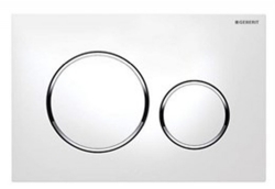Geberit Kumanda Kapağı Sigma20 - Çift Basmalı Beyaz / Parlak / Beyaz