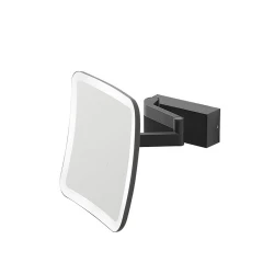 Decor Walther 5x Ledli Kare Çift Kollu Hafızalı Mat Siyah Ayna Hemen Al