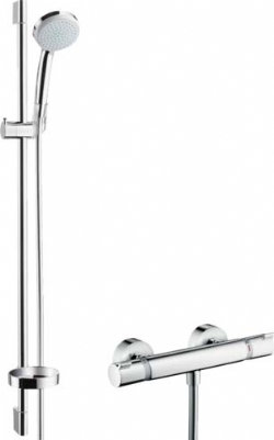 Hansgrohe Croma100 Vario Ecostat Comfort Termostat Batrayalı 90cm Eco Duş Seti Hemen Al