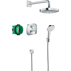 HansGrohe Croma Select E Termostatlı Ankastre Duş Sistemi Eco