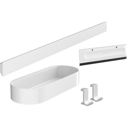 Hansgrohe WallStoris Satin Beyaz Duş Paketi