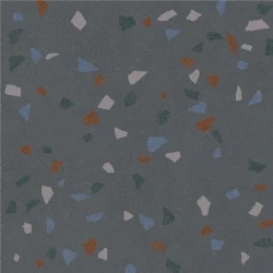 Kalebodur Gs-N8747R Terrazzo Macro Koyu Gri Rektifiyeli X 60x60 R Hemen Al