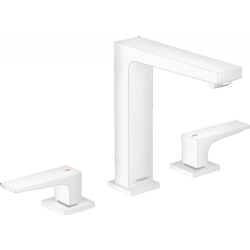 HansGrohe Metropol 160 Çubuk Volan 3 Delikli Satin Beyaz Lavabo Bataryası
