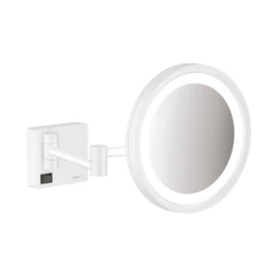 Hansgrohe AddStoris Led Işıklı Mat Beyaz Makyaj Aynası Hemen Al