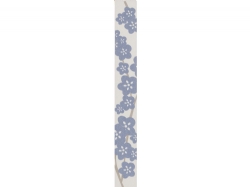 Çanakkale Seramik Der-6664 Tinga Floral Bordür Mavi 6,5X50