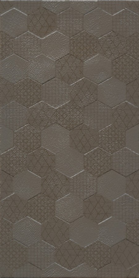 Çanakkale Seramik Rm-8203 Grafen Hexagon Kahve 30x60