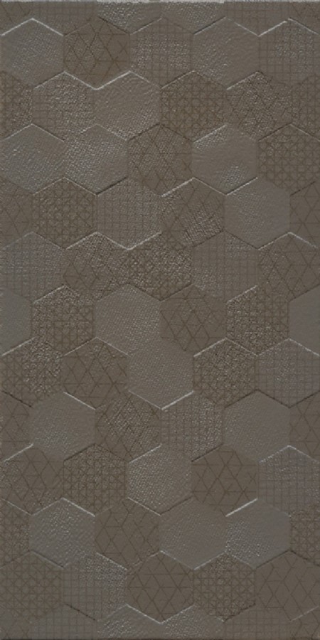 Çanakkale Seramik Rm-8203 Grafen Hexagon Kahve 30x60