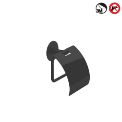 Decor Walther Basic Mat Siyah Yapışkanlı Tuvalet Kağıtlık Hemen Al