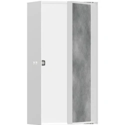 Hansgrohe XtraStoris Rock 30x15x10 Cm Satin Beyaz Seramik Kaplanabilir Kapaklı Duvar Nişi Hemen Al