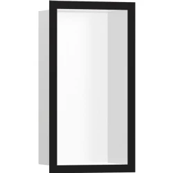 Hansgrohe XtraStoris Individual 30x15x10 Cm Satin Siyah Çerçeveli Mat Beyaz Duvar Nişi Hemen Al