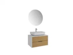 Kale Zero 2.0 80 Cm Beyaz-Meşe Banyo Dolabı Takımı 610100201077 Hemen Al