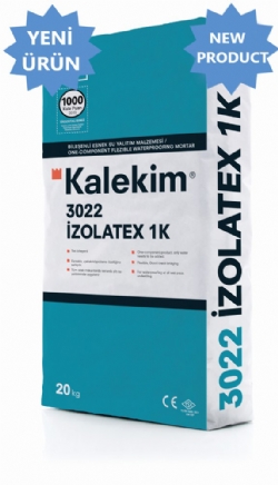 İzolatex 1K - Tek bileşenli, Esnek Su Yalıtım Harcı (Gri) 3022