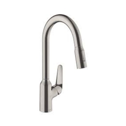 Hansgrohe Focus Tek Kollu Mutfak Bataryası 220 Çekilebilir Sprey Krom