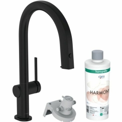 Hansgrohe Aqittura M91 Mat Siyah Evye Bataryası 76800670
