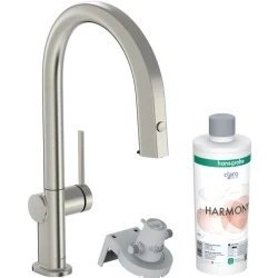 Hansgrohe Aqittura M91 Paslanmaz Çelik Evye Bataryası 76801800 Hemen Al