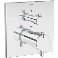 Artema AquaHeat Square Ankastre Termostatik Duş Bataryası - A43358