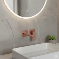 Artema Minimax Square Ankastre Lavabo Bataryası Uzun Bakır (A4359329) Hemen Al