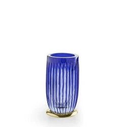 3SC Blue Sky Crystal Tezgah Üstü Mavi-Altın Diş Fırçalık Hemen Al