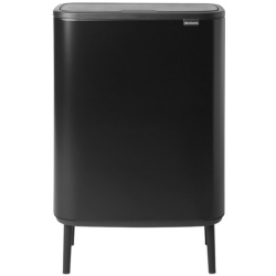Brabantia Bo 2x30 Lt Ayaklı Dokunmatik Mat Siyah Çöp Kovası - A.2BR.130625