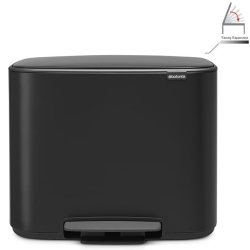 Brabantia Bo 36 Lt Pedallı Mat Siyah Çöp Kovası - A.2BR.121463