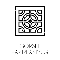 Çanakkale Seramik Cam-9020 Lineart Geometrik Uzun Bordür Bej-Kahve 6,5x33